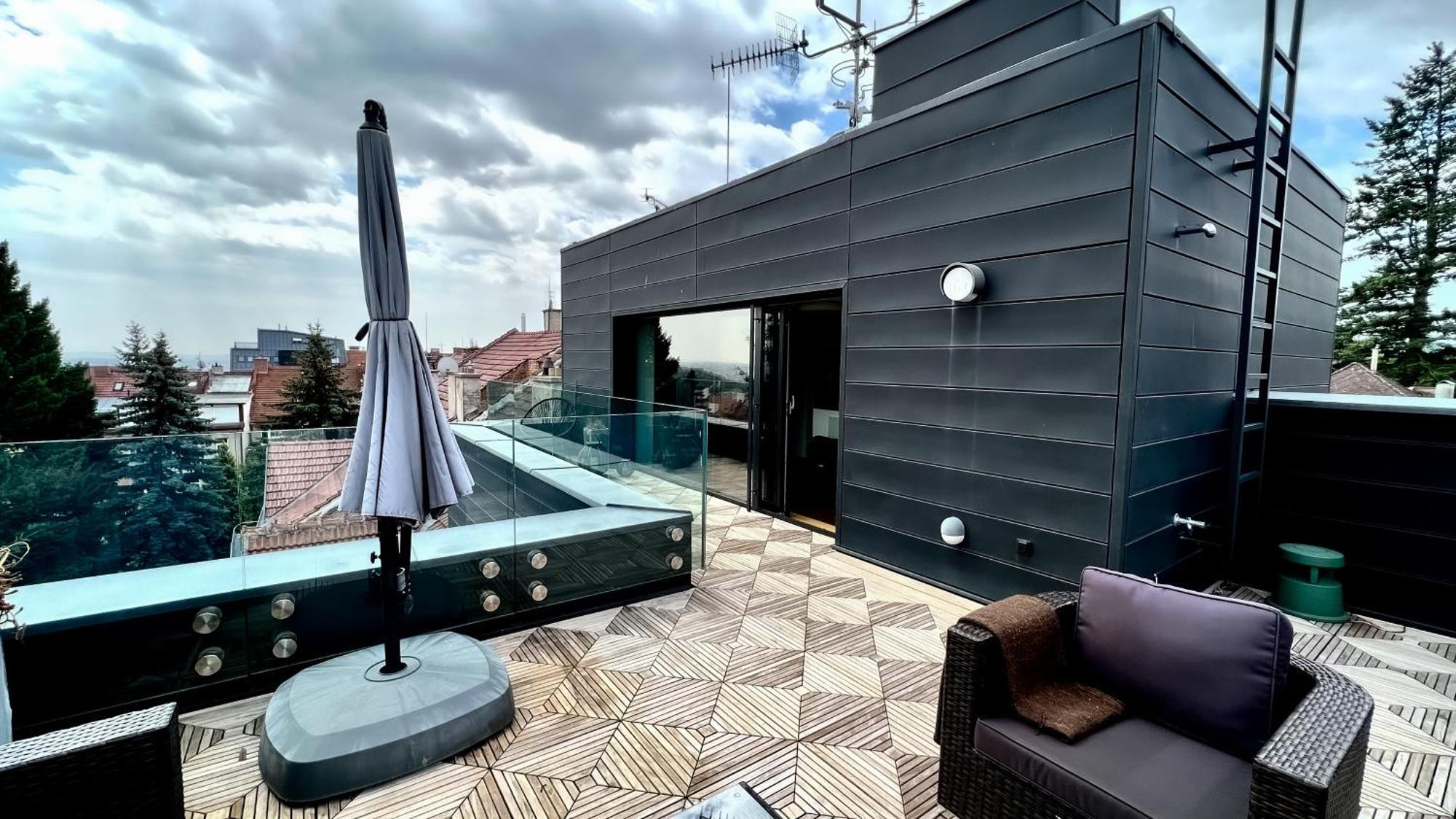 Apartman Se Saunou A Terasou S Vyhledem Na Brno Exteriér fotografie